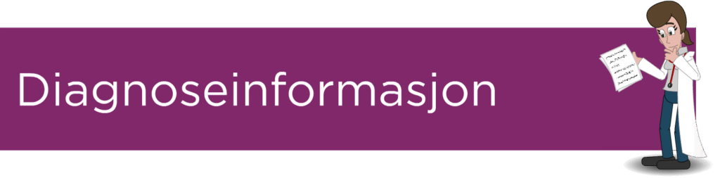 Knapp til informasjon om diagnosene